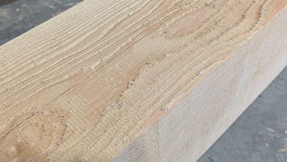 Rough sawn timber